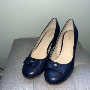 Cole Haan Adair Leather Bow Wedge